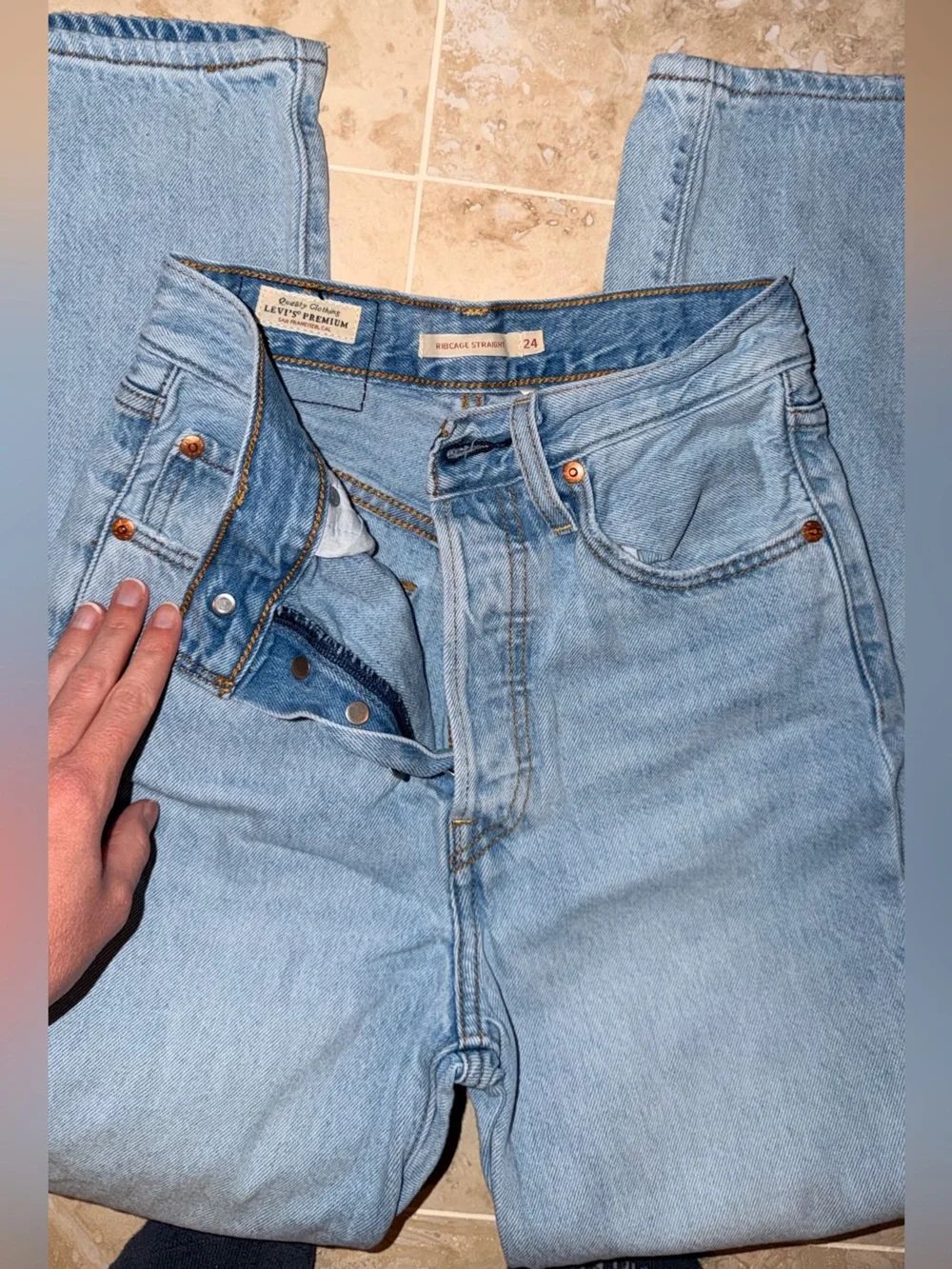 Levi's Premium Light Wash Wide-Leg Women's Jeans